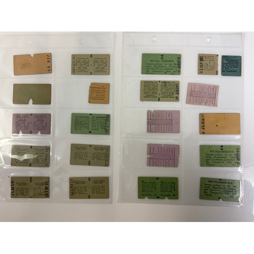 299 - RAILWAY TICKETS, MAINLY FROM THE ROSS & MONMOUTH RAILWAY, T/W WYE VALLEY RAILWAY. 63 IN TOTAL AS SHO... 