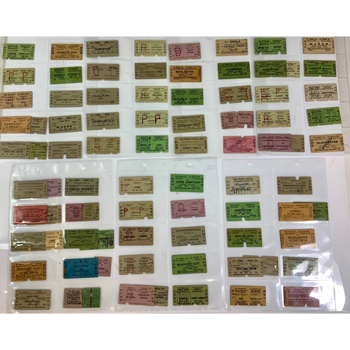 298 - RAILWAY TICKETS , BASED ON THE GLOUCESTER TO NEWPORT LINE, SOME INTERESTING COUNTRY STATIONS, OAKLE ... 