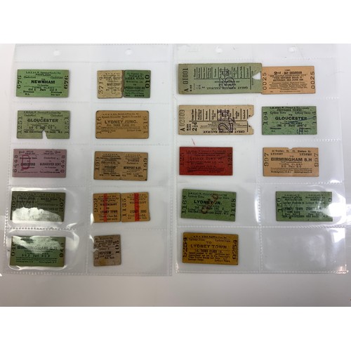 297 - RAILWAY TICKETS, 40 AS SHOWN MAINLY RELATING TO RAILWAYS OF THE FOREST OF DEAN, INC CINDERFORD, SPEE... 