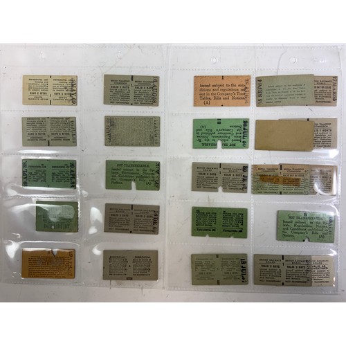 295 - RAILWAY TICKETS, WEST MIDLANDS INTEREST, WORCESTER TO BIRMINGHAM VIA THE BANK, BROMSGROVE & DROITWIC... 