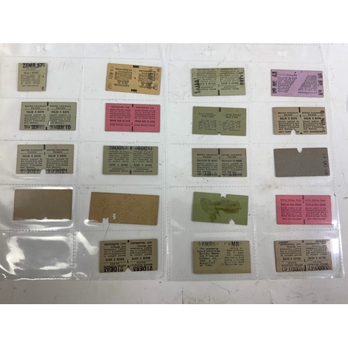 292 - RAILWAY TICKETS, BASED ON THE BIRMINGHAM & DERBY JUNCTION RAILWAY ROUTE, INC TRAVEL, PLATFORM & PARK... 