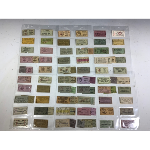 288 - RAILWAY TICKETS, EXTENSIVE COLLECTION BASED ON THE HOPE VALLEY LINE, APPROX. 220 PLUS AS SHOWN, MIXE... 