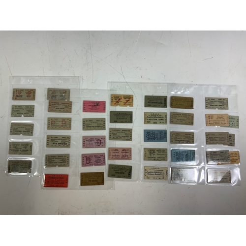 287 - RAILWAY TICKETS, APPROX 110 TICKETS AS SHOWN, BASED ON THE EREWASH VALLEY LINE & NORTH MIDLAND RAILW... 