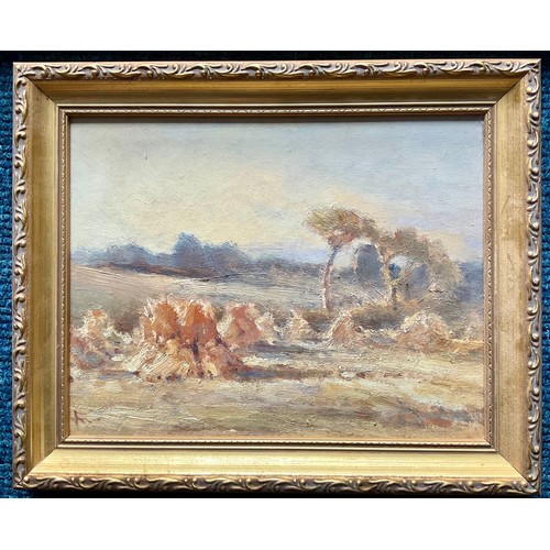 20 - V.JORGENSEN, OIL ON BOARD, APPROX. 46 X 60 cm, OIL ON BOARD INDISTINCTLY SIGNED CAMPBELL, APPROX. 45... 