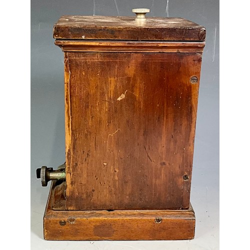 290 - RAILWAY SIGNALLING INSTRUMENT THOMPSON SIGNAL BELL BOX LAMP IN LAMP OUT WITH SHELF PLATE, UP BCH.DIS... 