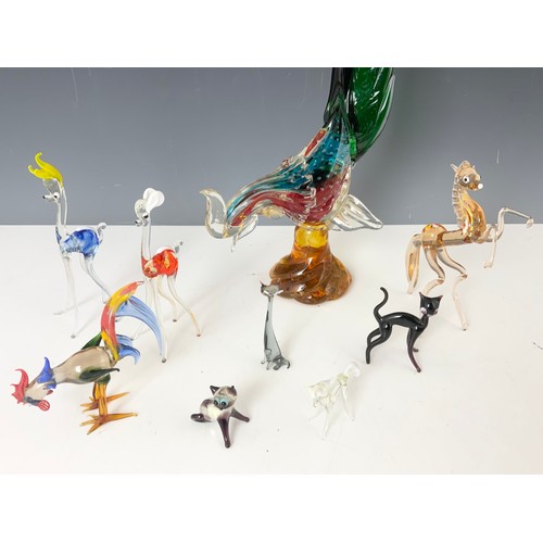 227 - MURANO STYLE GLASS ANIMALS