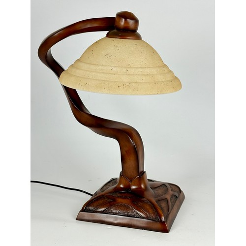 261 - UNUSUAL TABLE LAMP, WIDDOP BINGHAM OF OLDHAM, MODEL NUMBER  no.L2075