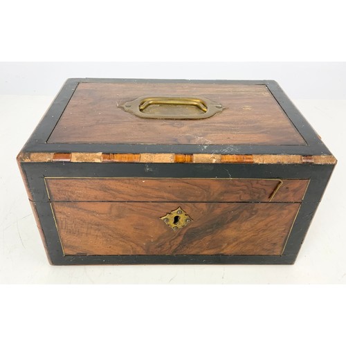 92 - INLAID BOX AND COIN CONTENTS