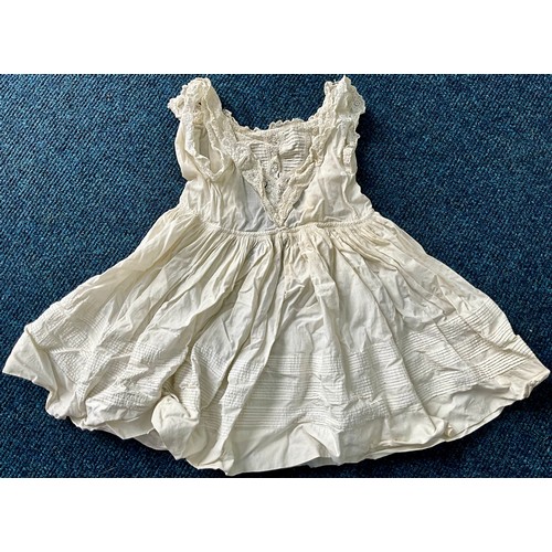 454 - A COLLECTION OF CHILDRENS VICTORIAN/EDWARDIAN UNDER DRESSES, A CHRISTENING GOWN AND A LADIES NIGHT G... 