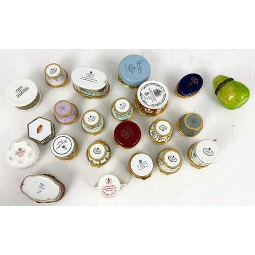 186 - COLLECTION OF HALCYON DAYS AND OTHER ENAMELLED TRINKET BOXES