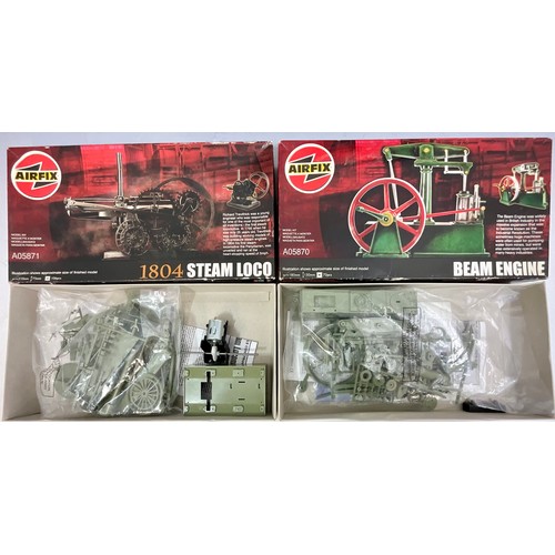 60 - PLASTIC MODEL KITS : AIRFIX 1:48 BRISTOL BLENHEIM MK 1, BAGGED (OPEN), 1804 STEAM LOCO BAGGED OPEN, ... 