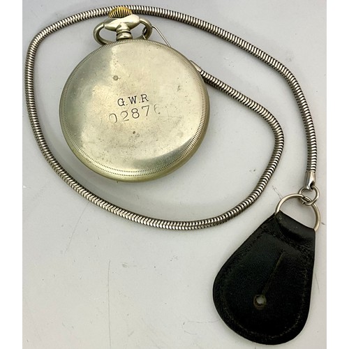 270 - RAILWAY WATCH, REVUE WITH SEPARATE SECOND DIAL, ON REAR GWR 02876