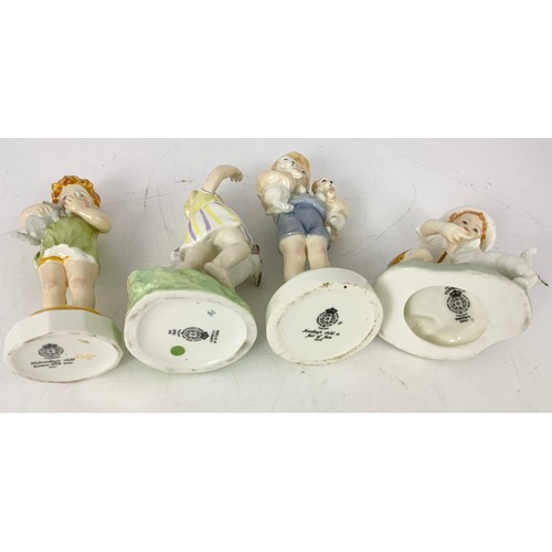 160 - 4 ROYAL WORCESTER FREDA DOUGHTY FIGURINES