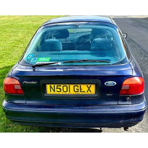 1 - 1996 FORD MONDEO GLX 5 DOOR HATCHBACK, FIRST REGISTERED 5/2/1996, ONE FORMER KEEPER, 1988 CC PETROL,... 