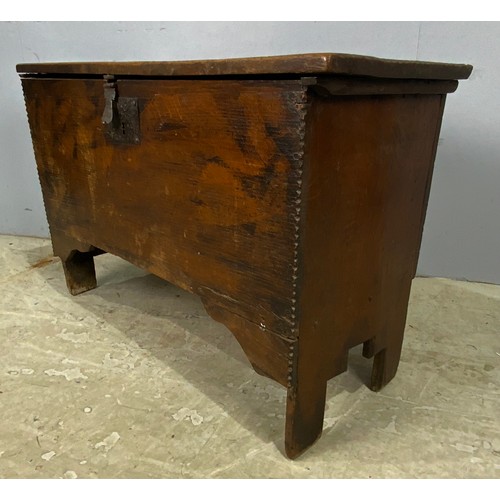 623 - ANTIQUE OAK COFFER / CHEST WIDTH 98cm