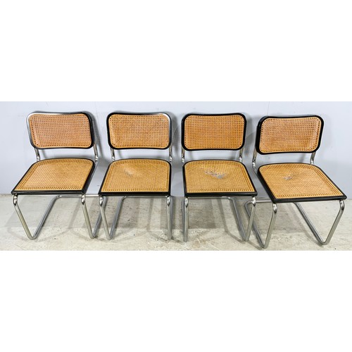 630 - 4 BAUHAUS DINING CHAIRS MADE IN ITALY