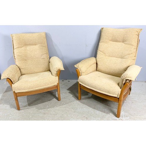 727 - 2 ERCOL GOLDEN DAWN EASY / LOUNGE CHAIRS