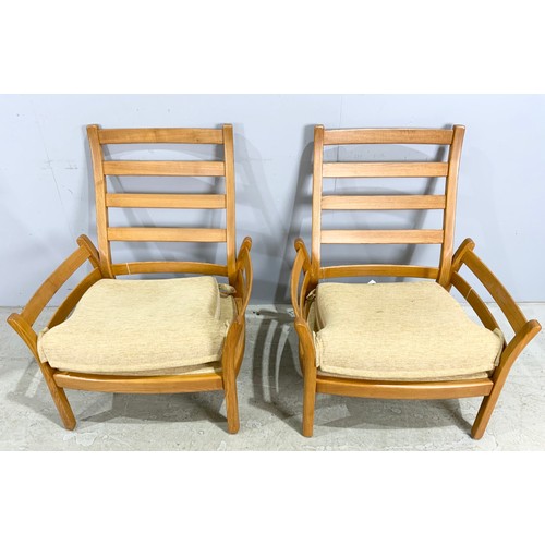 727 - 2 ERCOL GOLDEN DAWN EASY / LOUNGE CHAIRS