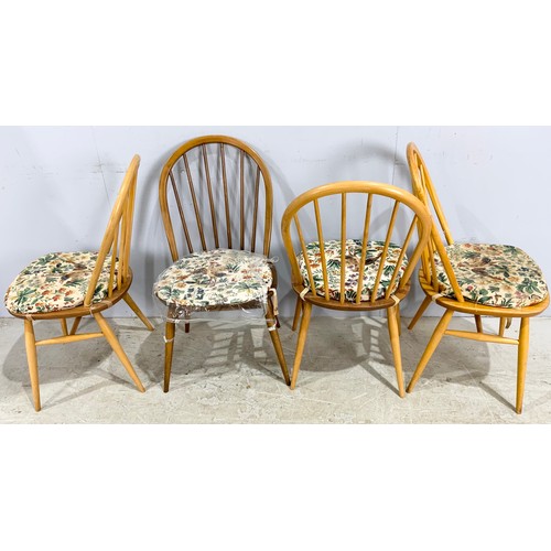 721 - 4 ERCOL STICK BACK DINING CHAIRS