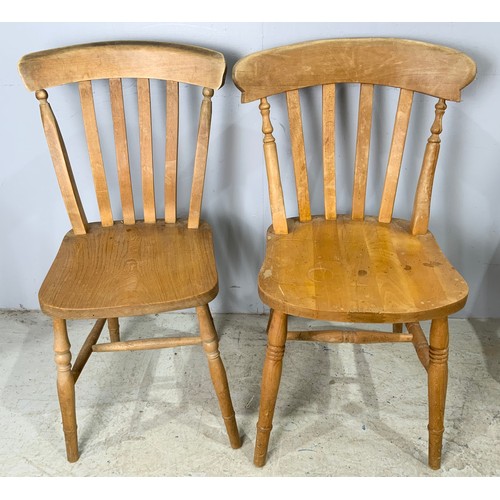 629 - HARLEQUIN SET OF 5 SPLAT BACK KITCHEN / DINING CHAIRS