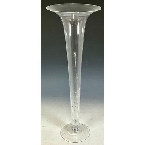 238 - LARGE FLUTED GLASS VASE