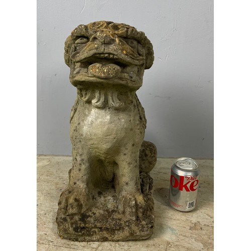 535 - COMPOSITE TEMPLE DOG FIGURE 43cm TALL