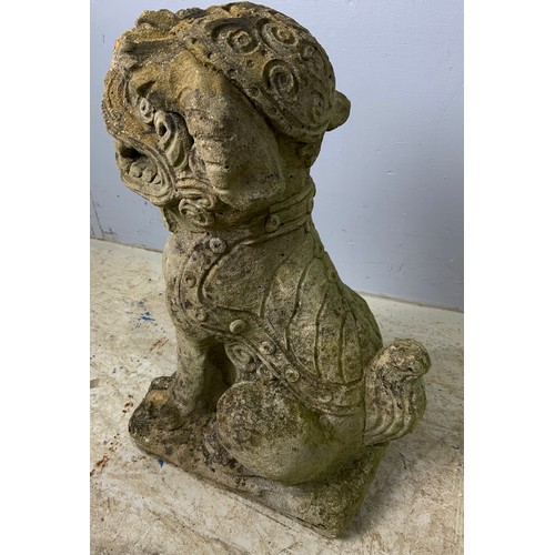 535 - COMPOSITE TEMPLE DOG FIGURE 43cm TALL