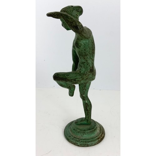 289 - UNUSUAL BRONZE? FIGURE OF A NAKED DANCER. 17cm TALL