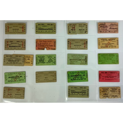 266 - RAILWAY TICKETS, 5O TICKETS AS SHOWN RELATING TO THE DENBIGH, RUTHIN & CORWEN RAILWAY, INC PARLIMENT... 