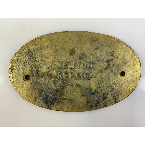 208 - A NEWTON REPLICA MIDLAND RAILWAY DERBY MAKERS PLATE. 1881