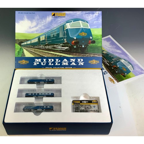 554 - N GAUGE, GRAHAM FARISH BY BACHMANN, 370-425 N SCALE TRAIN PACK, MIDLAND PULLMAN, SPECIAL COLLECTORS ... 