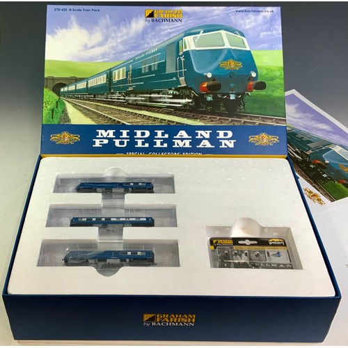 554 - N GAUGE, GRAHAM FARISH BY BACHMANN, 370-425 N SCALE TRAIN PACK, MIDLAND PULLMAN, SPECIAL COLLECTORS ... 