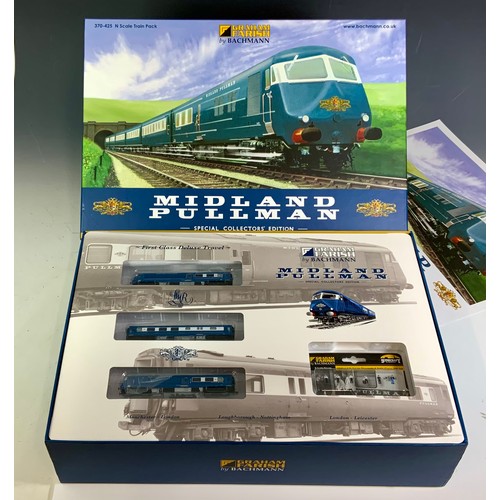 554 - N GAUGE, GRAHAM FARISH BY BACHMANN, 370-425 N SCALE TRAIN PACK, MIDLAND PULLMAN, SPECIAL COLLECTORS ... 