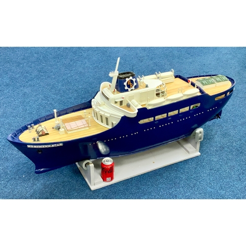 82 - NORTHERN STAR, RADIO CONTROLLED BOAT, A MODERN SHIP, COASTAL FERRY OR SMALL LINER, SCRATCH BUILT, RT... 