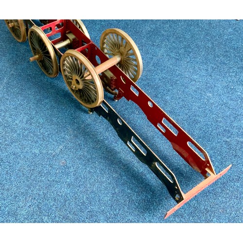 496 - 7 IN GAUGE PART ROLLING CHASSIS FOR A 4-6-0 LOCOMOTIVE, AS SHOWN WITH 2 PAIRS OF DRIVING WHEELS FITT... 