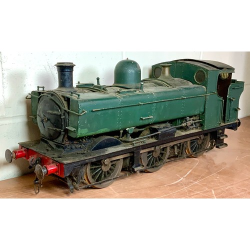 499 - 5 INCH GAUGE MINIATURE RAILWAY, EX GWR 0-6-0 PANNIER TANK, IN NEED OF OVERHAUL, NO PAPERWORK RELATIN... 