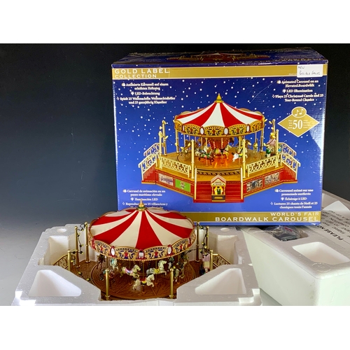 49 - BOXED GOLD LABEL COLLECTION, WORLDS FAIR BOARDWALK CAROUSEL. BOX HAS LABEL ADVISING ”NEW POSSIBLE FA... 