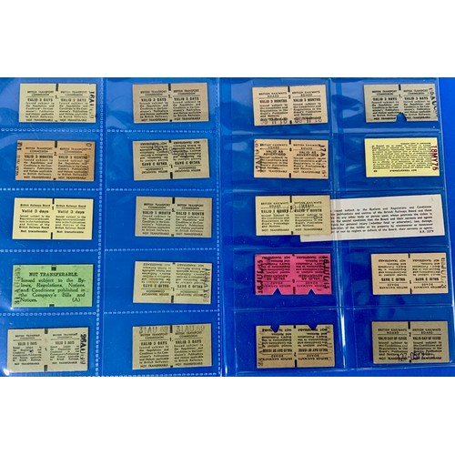 265 - RAILWAY TICKETS A GOOD COLLECTION BASED ON THE ABERYSTWYTH & WELSH COAST RAILWAY, APPROX 125, THE CA... 