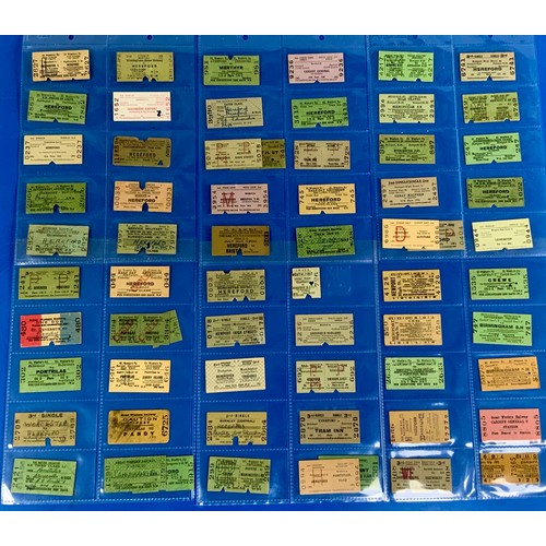 264 - RAILWAY TICKETS, BASED ON THE NEWPORT ABERGAVENNY & HEREFORD RAILWAY. APPROX 120 TICKETS, INC: LNER ... 