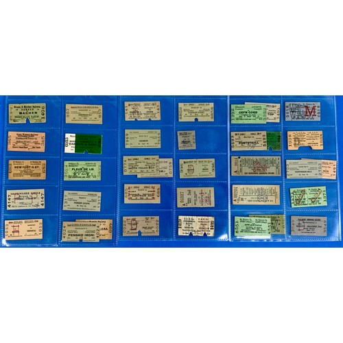 262 - RAILWAY TICKETS RELATING TO THE MID WALES RAILWAY, 80 TICKETS & 5 MIDLAND RAILWAY SOLDIERS SAILORS A... 