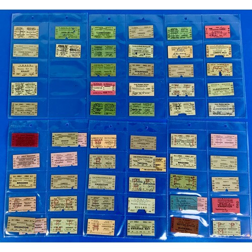 259 - RAILWAY TICKETS, COLLECTION OF TICKETS, MOSTLY  BASED ON THE HEART OF WALES LINE, APPROX 150 TICKETS... 