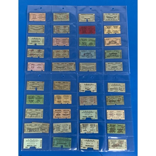 259 - RAILWAY TICKETS, COLLECTION OF TICKETS, MOSTLY  BASED ON THE HEART OF WALES LINE, APPROX 150 TICKETS... 