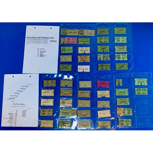 260 - RAILWAY TICKETS : A COLLECTION  BASED ON THE NEATH & BRECON RAILWAY, APPROX 50 TICKETS INC SEVEN SIS... 