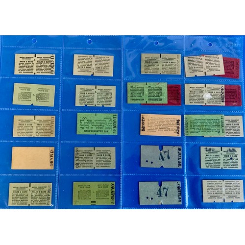 260 - RAILWAY TICKETS : A COLLECTION  BASED ON THE NEATH & BRECON RAILWAY, APPROX 50 TICKETS INC SEVEN SIS... 