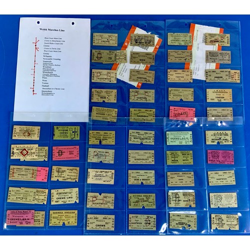 260 - RAILWAY TICKETS : A COLLECTION  BASED ON THE NEATH & BRECON RAILWAY, APPROX 50 TICKETS INC SEVEN SIS... 