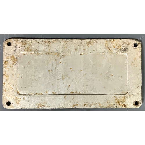 200 - RAILWAY WORKS PLATE, BRITISH RAILWAYS DERBY BUILT 1962 POWER EQUIPMENT BY BRUSH ELECTRICAL ENGINEERI... 