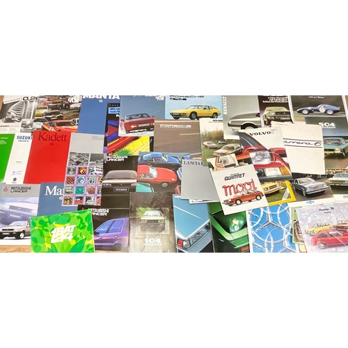 42 - MOTORING INTEREST, A GOOD COLLECTION OF MOTORING BROCHURES AND BOOKLETS, INC: PORSCHE, SSANGYONG, SU... 