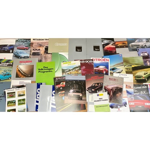 42 - MOTORING INTEREST, A GOOD COLLECTION OF MOTORING BROCHURES AND BOOKLETS, INC: PORSCHE, SSANGYONG, SU... 