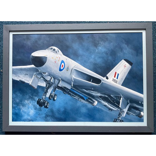 23 - DEREK BLOIS, 3 SPECIALLY COMMISSIONED OILS, EACH DEPICTING A MILITARY AIRCRAFT AND APPROX. 65 X 44 c... 