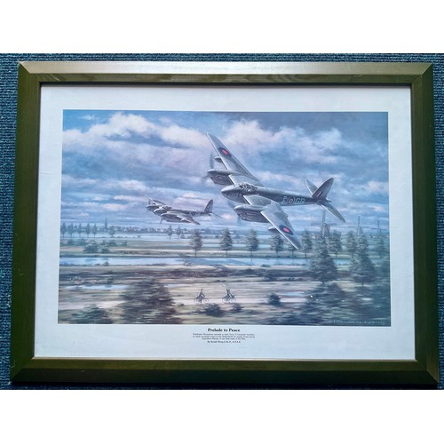 52 - QTY. AIRCRAFT RELATED PICTURES AND PRINTS INCLUDING PRINT SIGNED BY GEOFFREY WELLUM